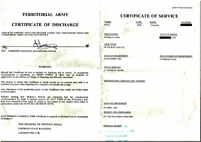 [IMG] Army Certificate of Service.