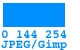 pic: JPEG/Gimp attempt at RGB 0 144 254.