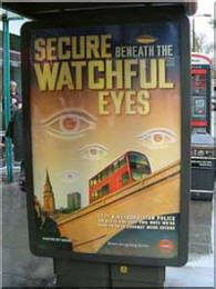 pic: London Transport's pro-CCTV poster.